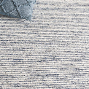 Safavieh Pine805m Luxurious Hand-tufted Runner Rug With Elegant Modern Design For Contemporary Spaces Blue ,Ivory 80% Wool,10% Cotton,10% Latex Pne805m-5