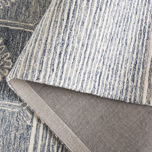 Safavieh Pine805m Hand-tufted Indian Area Rug - Luxurious Wool Blend For Comfort And Style In Any Space Blue ,Ivory 80% Wool,10% Cotton,10% Latex Pne805m-4