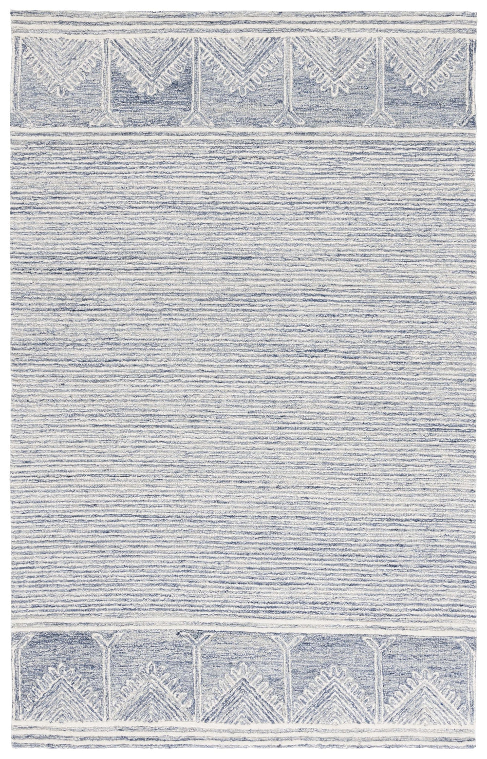 Safavieh Pine805m Luxurious Hand-tufted Runner Rug With Elegant Modern Design For Contemporary Spaces Blue ,Ivory 80% Wool,10% Cotton,10% Latex Pne805m-8