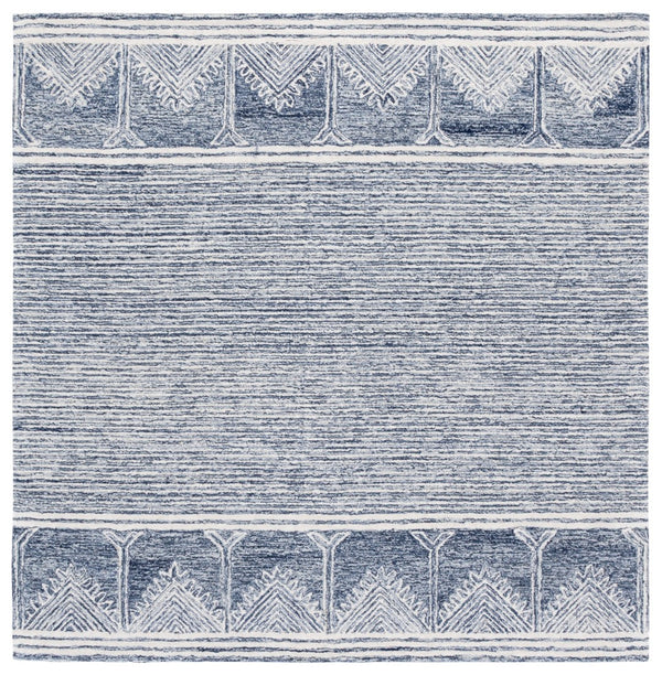 Safavieh Pine805m Hand-tufted Indian Area Rug - Luxurious Wool Blend For Comfort And Style In Any Space Blue ,Ivory 80% Wool,10% Cotton,10% Latex Pne805m-4