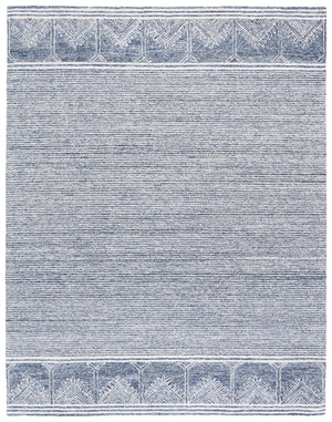 Safavieh Pine805m Hand-tufted Indian Area Rug - Luxurious Wool Blend For Comfort And Style In Any Space Blue ,Ivory 80% Wool,10% Cotton,10% Latex Pne805m-4