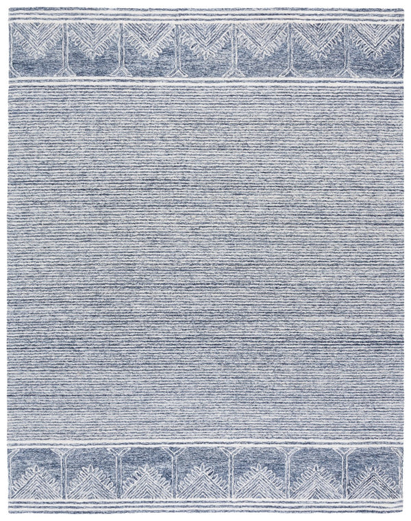 Safavieh Pine805m Hand-tufted Indian Area Rug - Luxurious Wool Blend For Comfort And Style In Any Space Blue ,Ivory 80% Wool,10% Cotton,10% Latex Pne805m-4