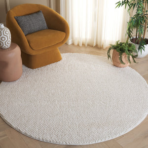 Safavieh Penelope Luxurious Shag Area Rug For Cozy Living Spaces - Exquisite Craftsmanship & Comfort Ivory 73% Polyester,27% Jute Pnl500a-4