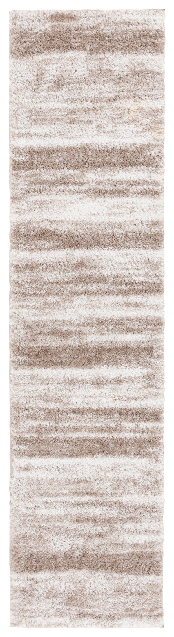 Safavieh Penelope Luxurious Shag Area Rug For Hallways - Soft Taupe And Ivory Gradient, Elegant Comfort Taupe ,Ivory 73% Polyester,27% Jute Pnl510e-5