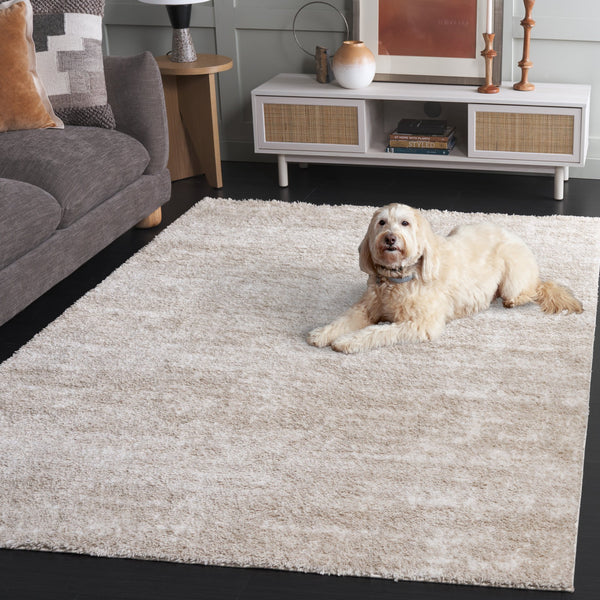 Safavieh Penelope Luxurious Shag Area Rug - Soft, Durable, And Elegant Design For Cozy Living Spaces Beige ,Ivory 73% Polyester,27% Jute Pnl520g-7r