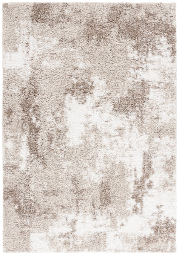 Safavieh Penelope Luxurious Shag Area Rug – Elegant, Plush, Abstract Design For Modern And Traditional Spaces Beige ,Ivory Taupe 73% Polyester,27% Jute Pnl530b-9