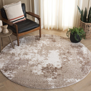 Safavieh Penelope Luxurious Shag Area Rug – Elegant, Plush, Abstract Design For Modern And Traditional Spaces Beige ,Ivory Taupe 73% Polyester,27% Jute Pnl530b-9