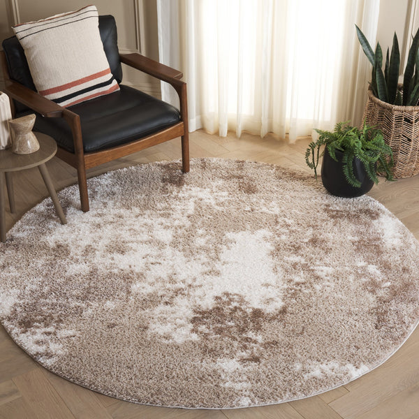 Safavieh Penelope Luxurious Shag Area Rug – Elegant, Plush, Abstract Design For Modern And Traditional Spaces Beige ,Ivory Taupe 73% Polyester,27% Jute Pnl530b-9