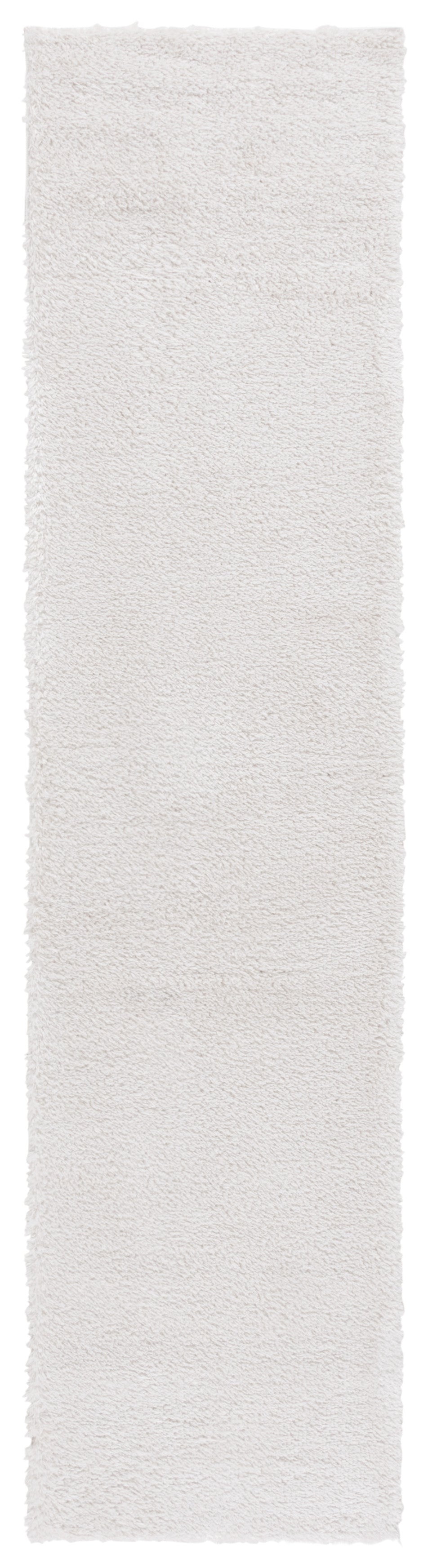 Safavieh Penelope Ivory Shag Rug 6'7"X8'7" Plush 5/8" Pile Power-Loomed Turkey, Polyester-Jute Blend, Eco Chic PNL540A-6