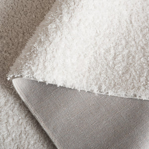 Safavieh Penelope Ivory Shag Rug 6'7"X8'7" Plush 5/8" Pile Power-Loomed Turkey, Polyester-Jute Blend, Eco Chic PNL540A-6