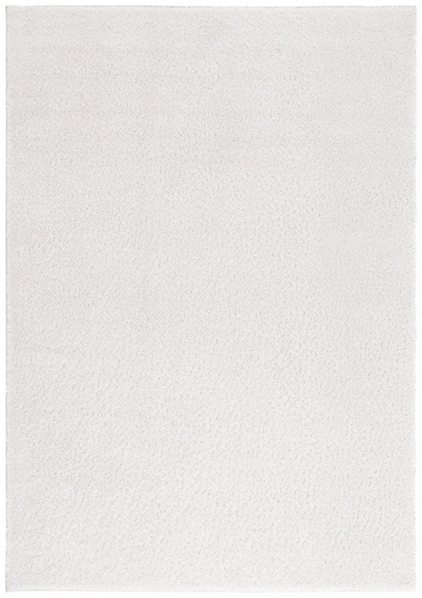 Safavieh Penelope Ivory Shag Rug 6'7"X8'7" Plush 5/8" Pile Power-Loomed Turkey, Polyester-Jute Blend, Eco Chic PNL540A-6