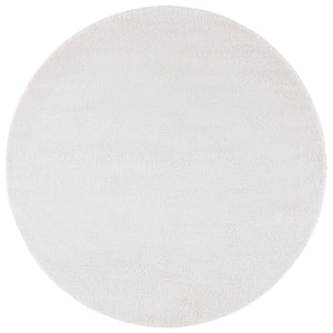 Safavieh Penelope Ivory Shag Rug 6'7"X8'7" Plush 5/8" Pile Power-Loomed Turkey, Polyester-Jute Blend, Eco Chic PNL540A-6