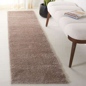 Safavieh Penelope Luxurious Shag Runner Rug - Plush Comfort, Timeless Elegance For Modern And Traditional Spaces Taupe 73% Polyester,27% Jute Pnl540e-8