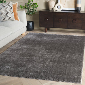 Safavieh Penelope Luxurious Shag Runner Rug - Plush Comfort, Timeless Elegance For Modern And Traditional Spaces Grey 73% Polyester,27% Jute Pnl540f-4
