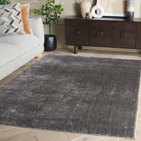 Safavieh Penelope Luxurious Shag Runner Rug - Plush Comfort, Timeless Elegance For Modern And Traditional Spaces Grey 73% Polyester,27% Jute Pnl540f-4