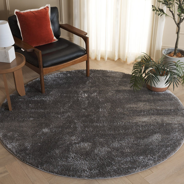 Safavieh Penelope Luxurious Shag Runner Rug - Plush Comfort, Timeless Elegance For Modern And Traditional Spaces Grey 73% Polyester,27% Jute Pnl540f-4
