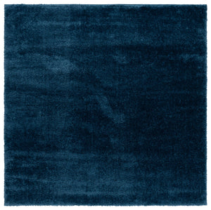 Safavieh Penelope Luxurious Shag Runner Rug - Plush Comfort, Timeless Elegance For Modern And Traditional Spaces Navy 73% Polyester,27% Jute Pnl540n-8