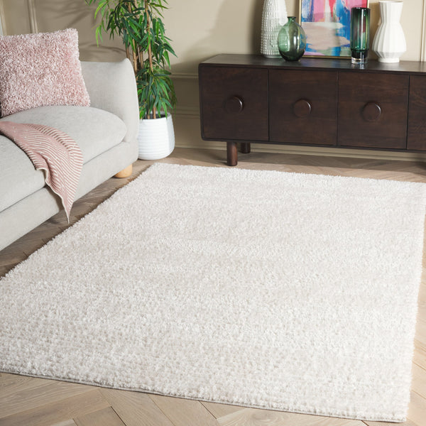 Safavieh Penelope Shag Area Rug - Luxurious Plush Design With Elegant Texture For Stylish Home Decor Ivory 73% Polyester,27% Jute Pnl550a-9