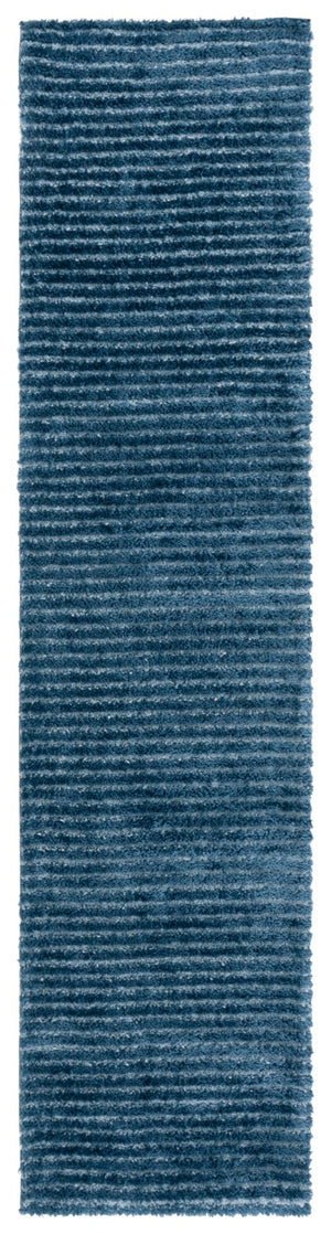 Safavieh Penelope Luxurious Shag Area Rug - Plush Comfort & Chic Design For Elegant Home Decor Transformation Navy ,Ivory 73% Polyester,27% Jute Pnl560n-6