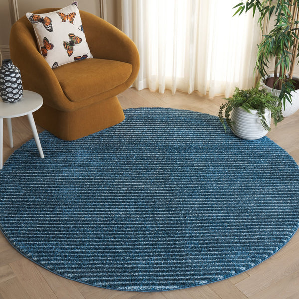 Safavieh Penelope Shag Area Rug - Luxurious Navy And Ivory Blend For Elegant Home Décor And Style Navy ,Ivory 73% Polyester,27% Jute Pnl560n-4