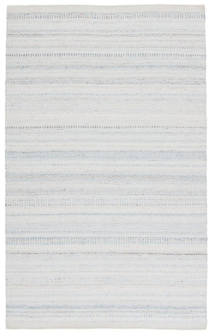 Jaipur Living Penrose Parson Pnr02 Handwoven Handmade 100% Polyester Lines Solid Outdoor Rug Ivory, Blue 100% Polyester Rug150870