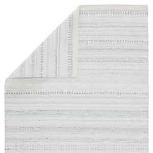 Jaipur Living Penrose Parson Pnr02 Handwoven Handmade 100% Polyester Lines Solid Outdoor Rug Ivory, Blue 100% Polyester Rug150870