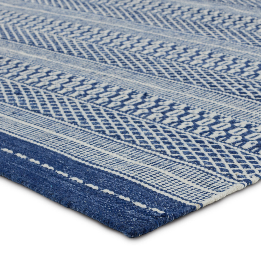 Jaipur Living Penrose Lenna PNR06 Handmade Handwoven Outdoor Rug Navy 9' x 12'