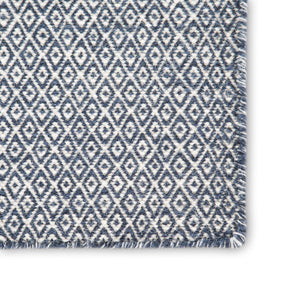 Jaipur Living Jaipur Living Glace Wool Flatweave Rug Handwoven Geometric Navy Ivory Accent RUG139546