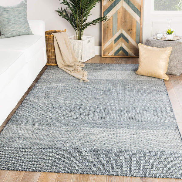 Jaipur Living Jaipur Living Glace Wool Flatweave Rug Handwoven Geometric Navy Ivory Accent RUG139546