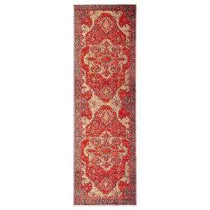 Jaipur Living Jaipur Living Leighton Serapi Medallion Polypropylene Runner for Indoor Outdoor Spaces 2'6"X8' RUG141259