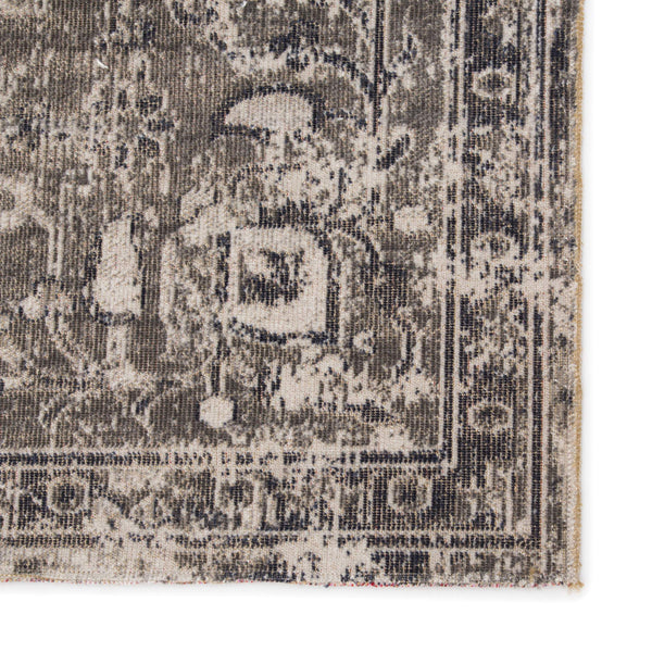 Jaipur Living Jaipur Living Isolde Polypropylene Round Rug Serapi Medallion for Indoor Outdoor Use Gray 7'6"X9'6" RUG140459