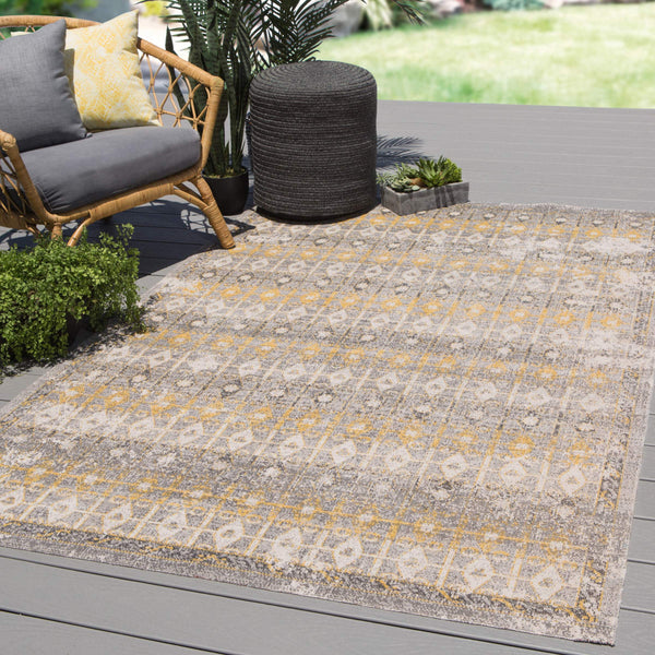 Jaipur Living Jaipur Living Giralda Trellis Polypropylene Rug for Patio Dining and Entryway Spaces 7'6"X9'6" RUG140962