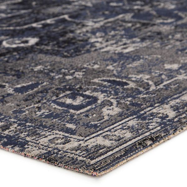 Jaipur Living Jaipur Living Isolde Polypropylene Round Rug Serapi Medallion for Indoor Outdoor Use Blue 9'10"X14' RUG145400