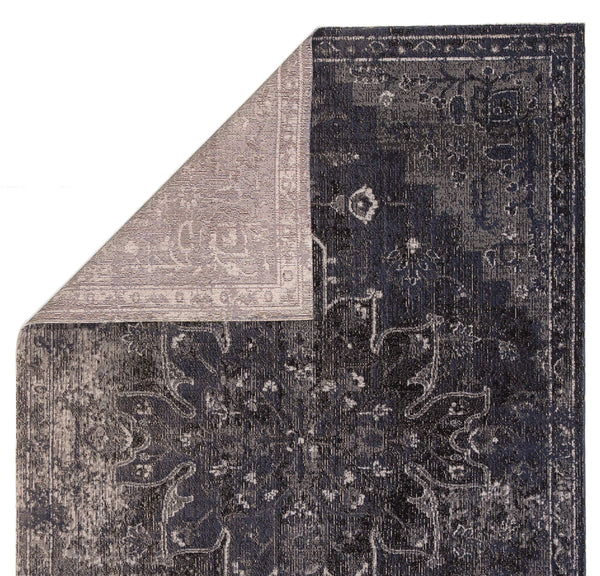 Jaipur Living Jaipur Living Isolde Polypropylene Round Rug Serapi Medallion for Indoor Outdoor Use Blue 9'10"X14' RUG145400