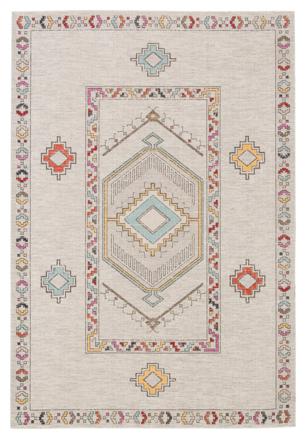 Jaipur Living Jaipur Living Tov Geometric Medallion Polypropylene Runner Rug for Hallway or Patio 2' x 3' RUG140969
