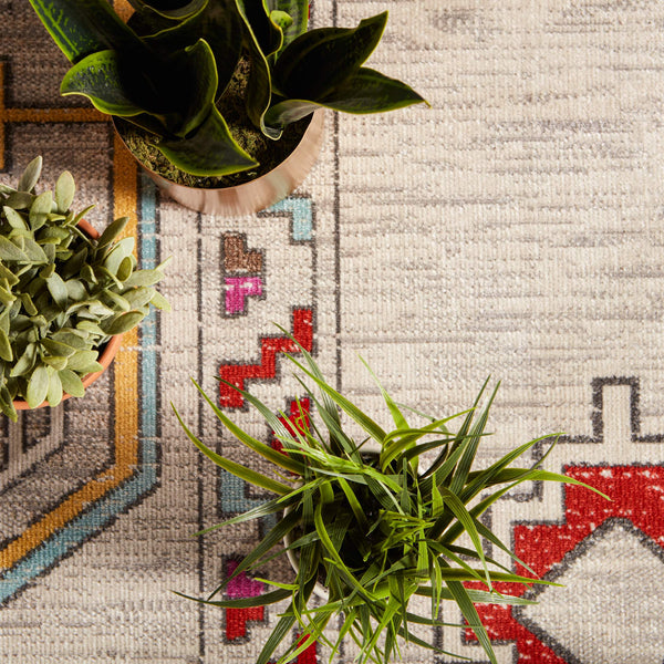 Jaipur Living Jaipur Living Tov Geometric Medallion Polypropylene Runner Rug for Hallway or Patio 2' x 3' RUG140969