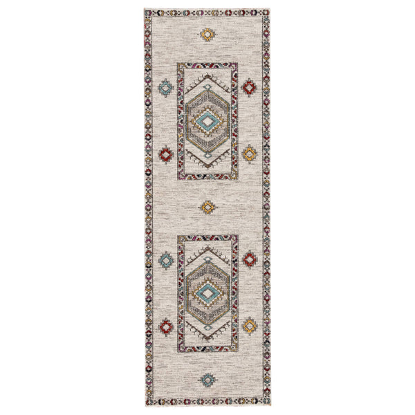Jaipur Living Jaipur Living Tov Geometric Medallion Polypropylene Runner Rug for Hallway or Patio 2'8" x 10' RUG142705
