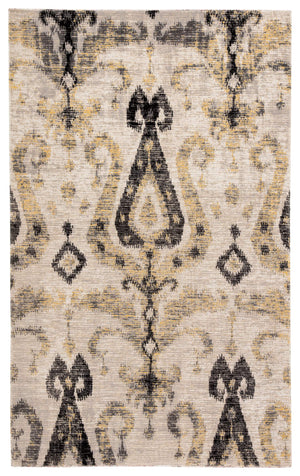 Jaipur Living Jaipur Living Zenith Ikat Polypropylene Runner Rug for Hallways Patios and Entryways Gray 8'10"X12' RUG142925