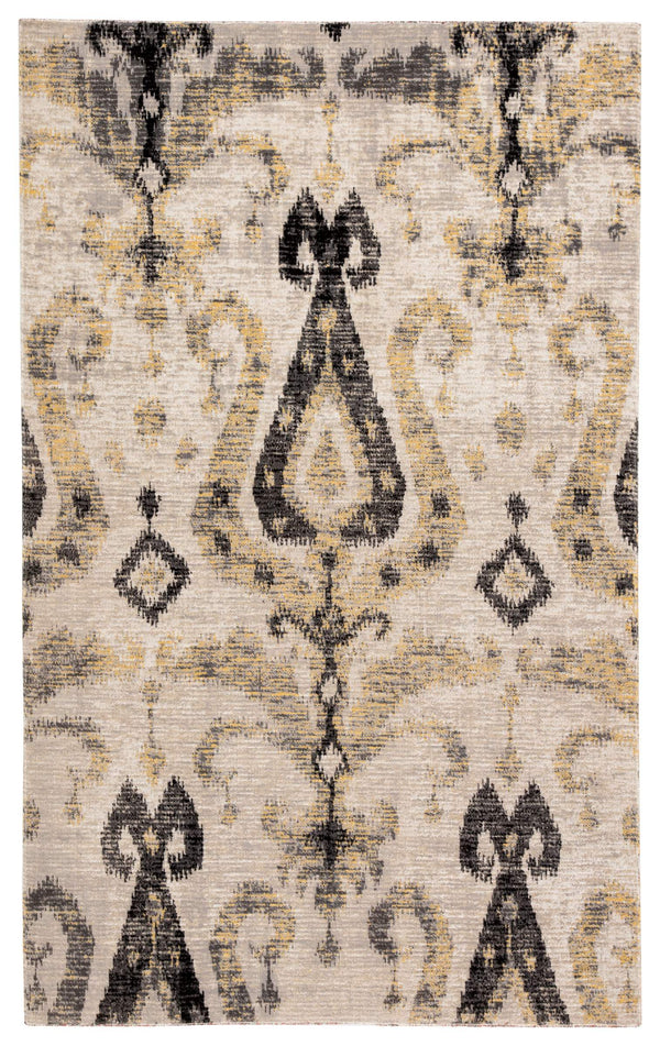 Jaipur Living Jaipur Living Zenith Ikat Polypropylene Runner Rug for Hallways Patios and Entryways Gray 8'10"X12' RUG142925