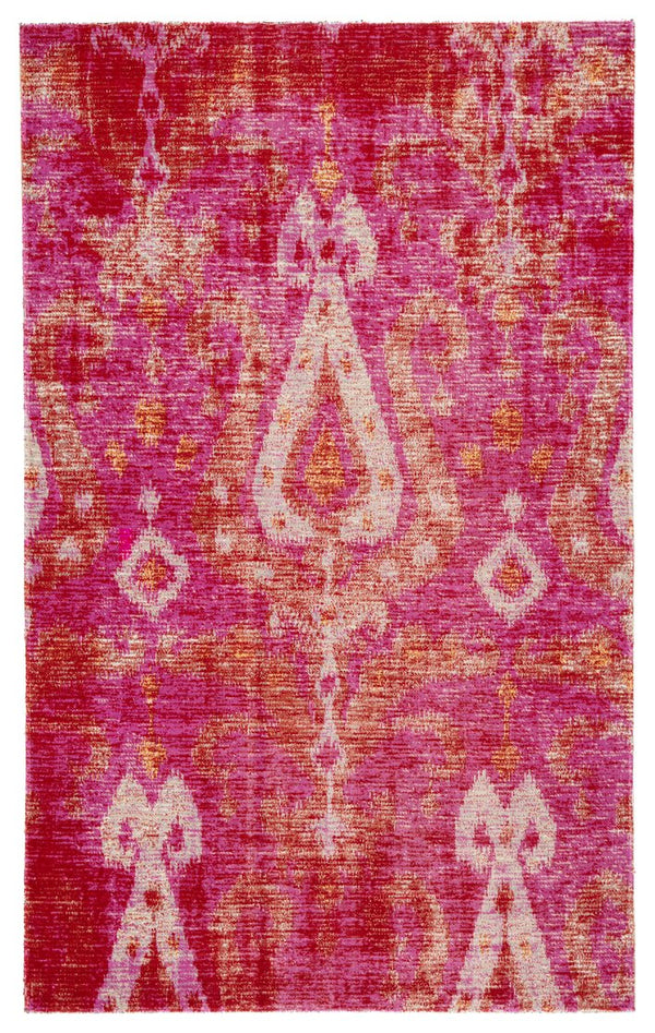 Jaipur Living Polaris Zenith Pol16 Powerloomed Machinemade 100% Polypropylene Contemporary Ikat Outdoor Rug Pink, Orange 100% Polypropylene Rug142935