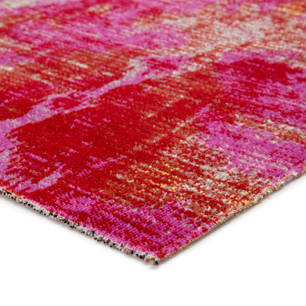 Jaipur Living Polaris Zenith Pol16 Powerloomed Machinemade 100% Polypropylene Contemporary Ikat Outdoor Rug Pink, Orange 100% Polypropylene Rug142935