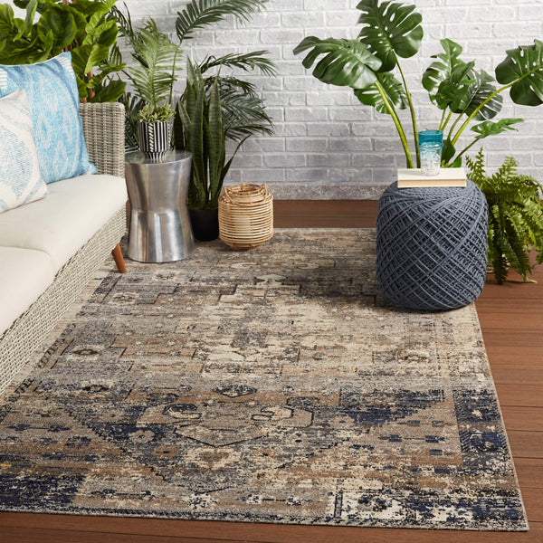 Jaipur Living Jaipur Living Belfast Polypropylene Medallion Runner Rug for Indoor Outdoor Spaces 4'X6' RUG149221