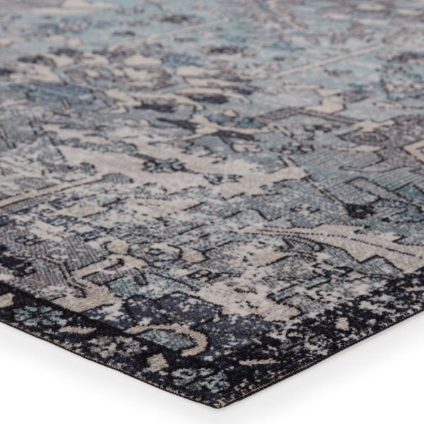 Jaipur Living Jaipur Living Ansilar Tribal Medallion Polypropylene Rug for Patio or Indoor Use Blue 2'6"X8' RUG149175