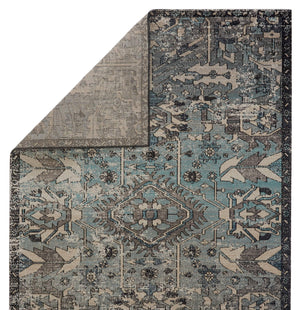 Jaipur Living Jaipur Living Ansilar Tribal Medallion Polypropylene Rug for Patio or Indoor Use Blue 2'6"X8' RUG149175