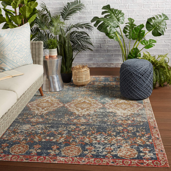 Jaipur Living Jaipur Living Freemond Polypropylene Runner Rug Ornate Medallion Indoor Outdoor Patio 2'8"X10' RUG149164