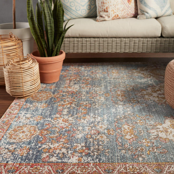 Jaipur Living Jaipur Living Freemond Polypropylene Runner Rug Ornate Medallion Indoor Outdoor Patio 2'8"X10' RUG149164