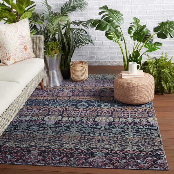 Jaipur Living Jaipur Living Polypropylene Trellis Runner Rug Ornate Brocade Jewel Tone Indoor Outdoor RUG149121