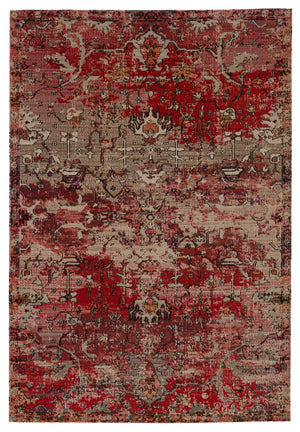 Jaipur Living Jaipur Living Fayette Turkish Medallion Polypropylene Runner Rug for Halls and Patios Red 2'6"X8' RUG149109