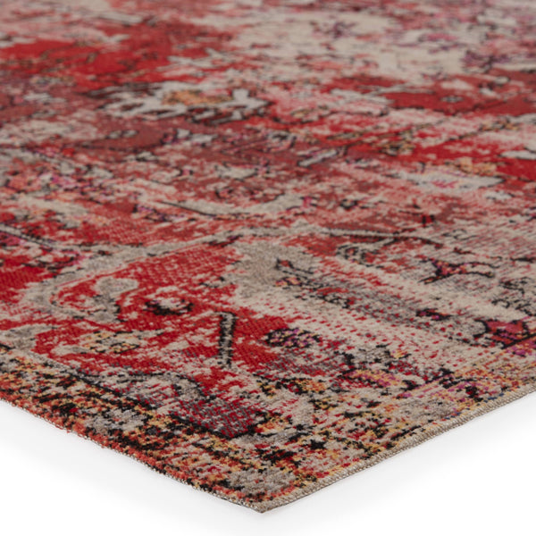 Jaipur Living Jaipur Living Fayette Turkish Medallion Polypropylene Runner Rug for Halls and Patios Red 2'6"X8' RUG149109