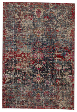 Jaipur Living Jaipur Living Fayette Turkish Medallion Polypropylene Runner Rug for Halls and Patios Dark Blue 7'6"X9'6" RUG149101
